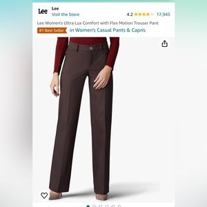 Lee Women's Ultra Lux Comfort with Flex Motion Trouser Pant